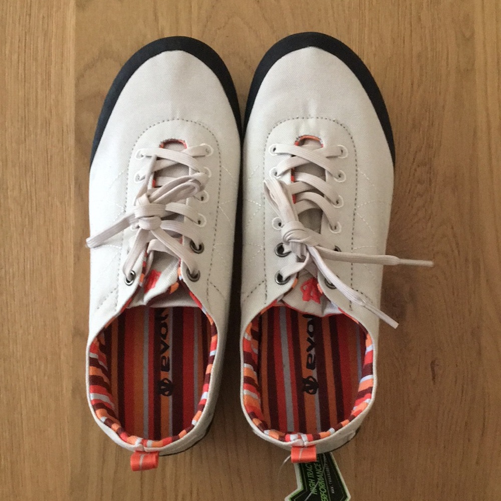 New Evolv canvas shoes.